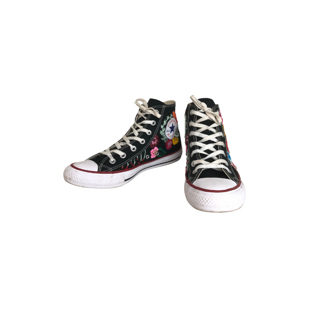 ALL STAR PRETO COM BORDADO ETNICO